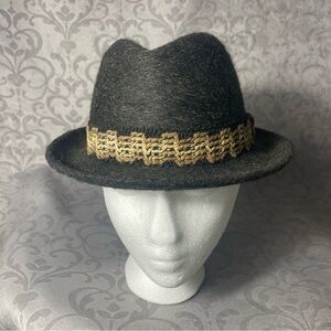 Vintage Anton Pichler Graz Wool
Black  Hat with gold accent.